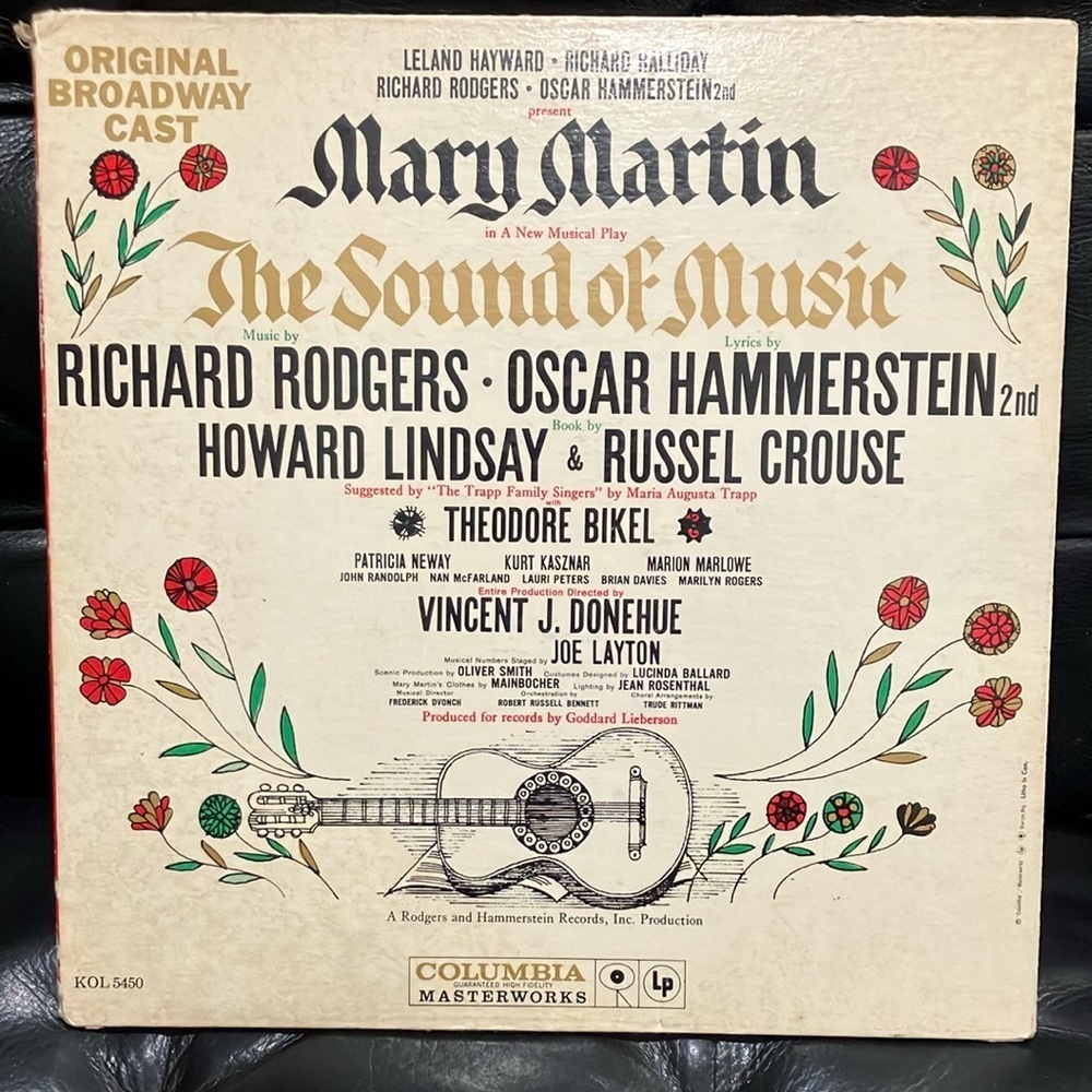 LP The Sound of Music Vinyl Record original broadway 1959 vinyl record